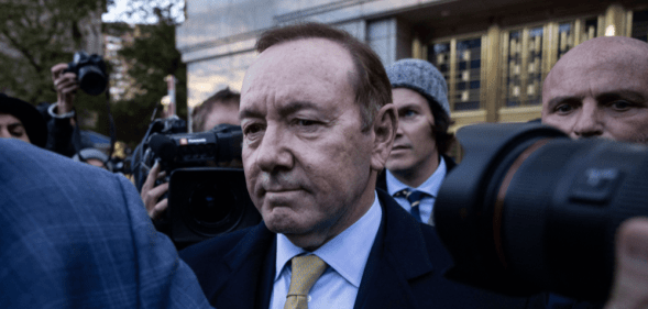 Kevin Spacey leaving a New York Court in October 2022.