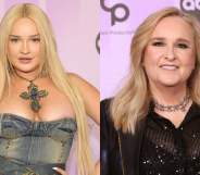 Kim Petras (L) and Melissa Etheridge (R) on Colorado Springs shooting. (Getty)