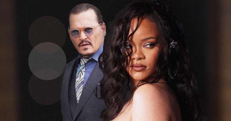 Johnny Depp and Rihanna