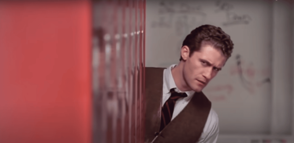 A screenshot of actor Matthew Morrison as Mr Schue from US show Glee