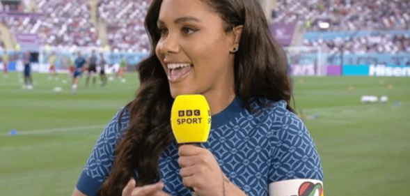 BBC football presenter Alex Scott wears LGBTQ+ armband after teams' shameful U-turn