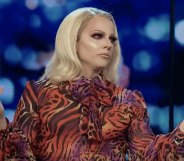 A screengrab from Australian chat show The Project showing drag queen Courtney Act