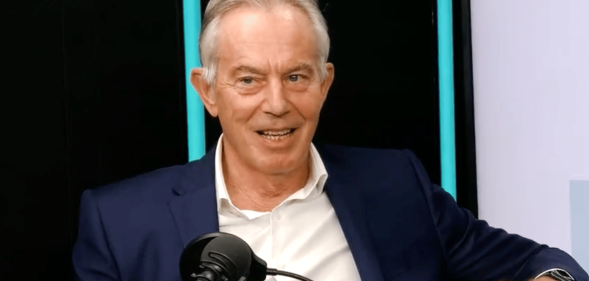 Former Prime Minister Tony Blair appears on The News Agents podcast