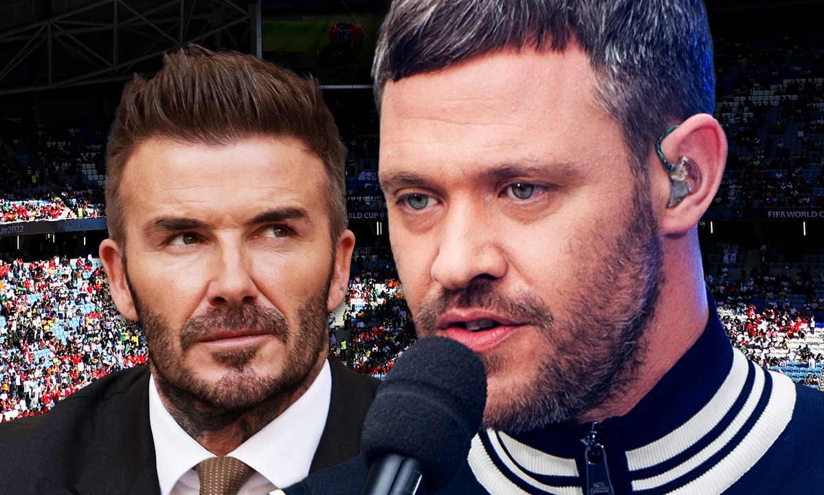 David Beckham and Will Young