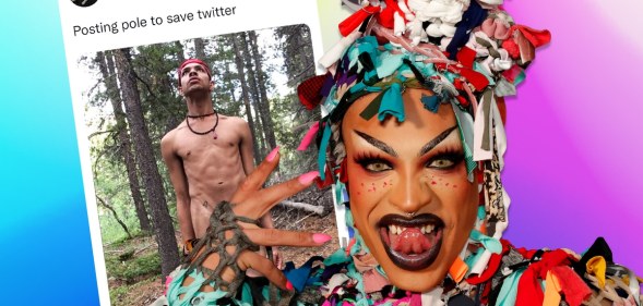 Yvie Oddly strips on Twitter