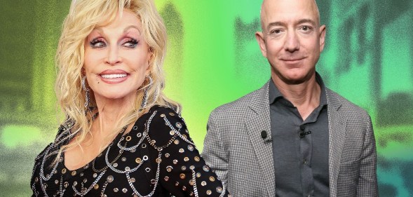 Dolly Parton and Jeff Bezos