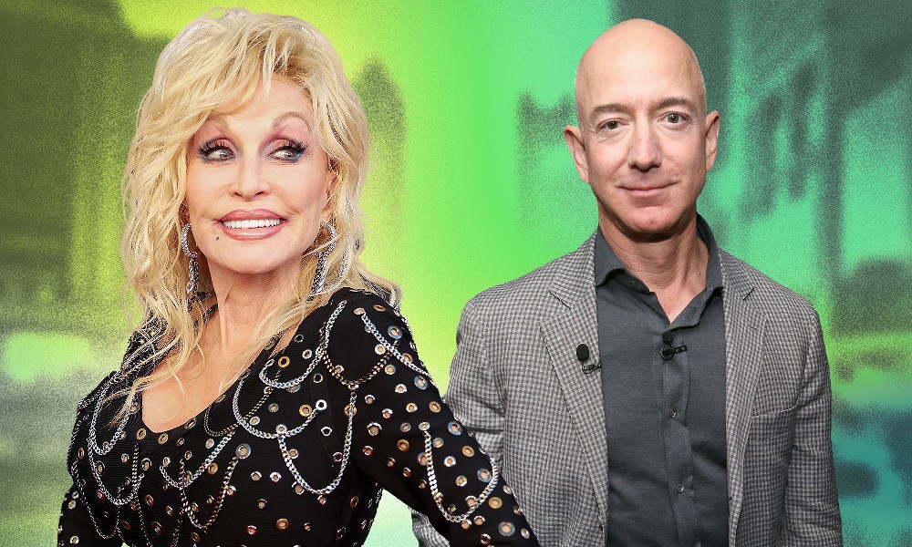 Dolly Parton and Jeff Bezos