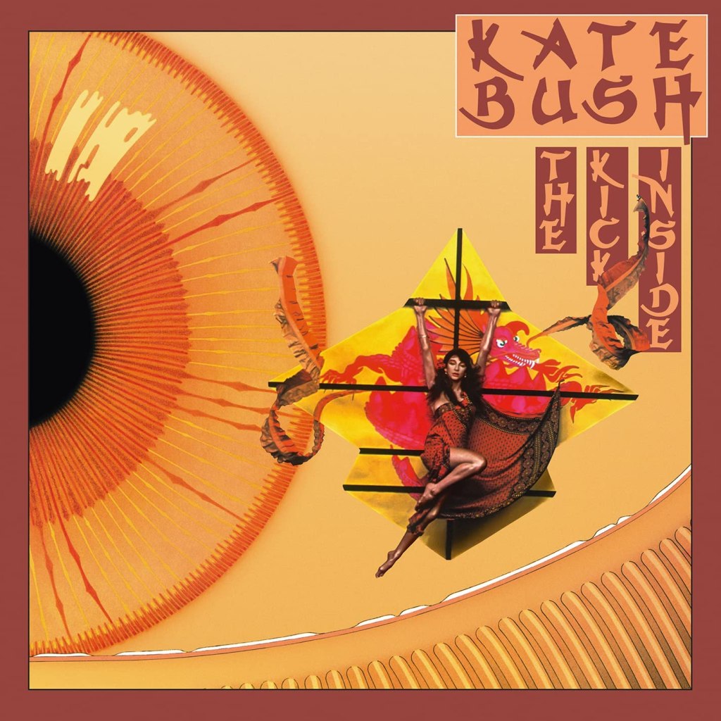 Kate Bush in the album artwork for The Kick Inside.