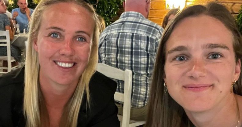 Beth Mead (left) with partner Vivianne Miedema