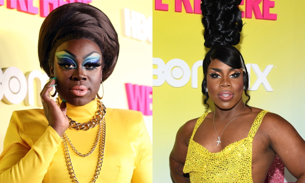 Bob the Drag Queen (L) and Monet X Change (R) join The Simpsons. (Getty)
