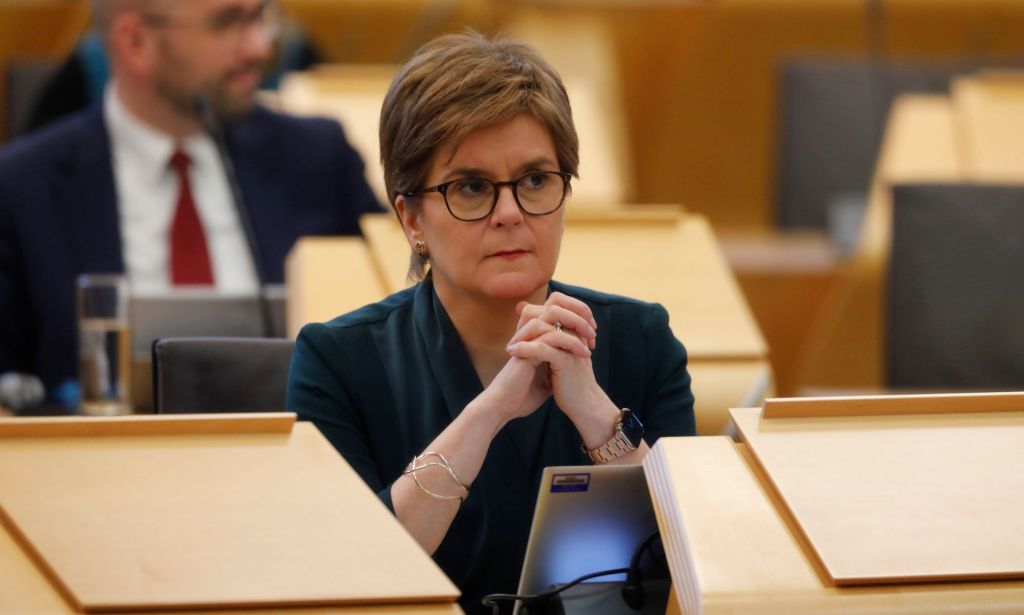 First minister Nicola Sturgeon watches on during the Gender Recognition Reform (Scotland) bill proceedings