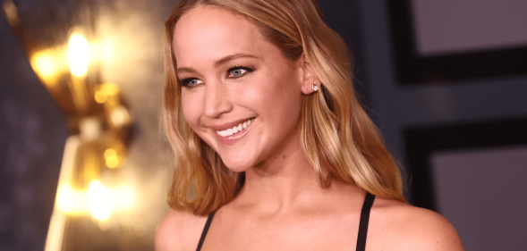 A headshot of Jennifer Lawrence at an event