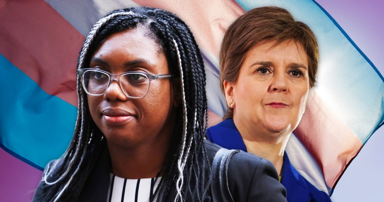 UK equalities minister Kemi Badeoch and Scottish first minister Nicola Sturgeon