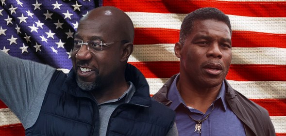 Herschel Walker and Raphael Warnock
