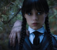 Jenna Ortega as Wednesday. (Netflix)