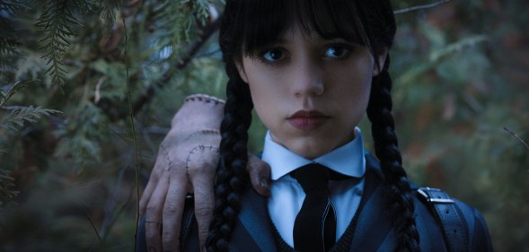 Jenna Ortega as Wednesday. (Netflix)