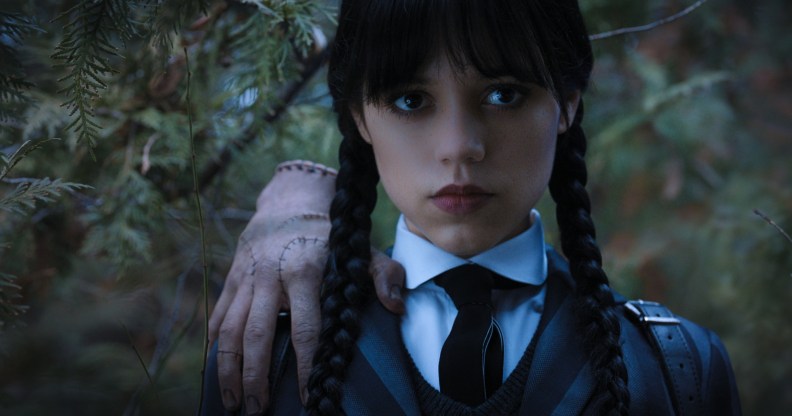 Jenna Ortega as Wednesday. (Netflix)