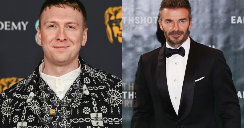 Joe Lycett shares David Beckham's statement. (Getty)