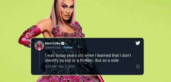 Kerri Colby and her 'side' tweet