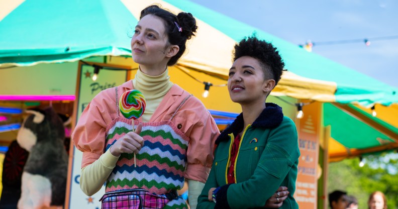 Lily and Ola in Netflix' Sex Education. (Sam Taylor/Netflix)