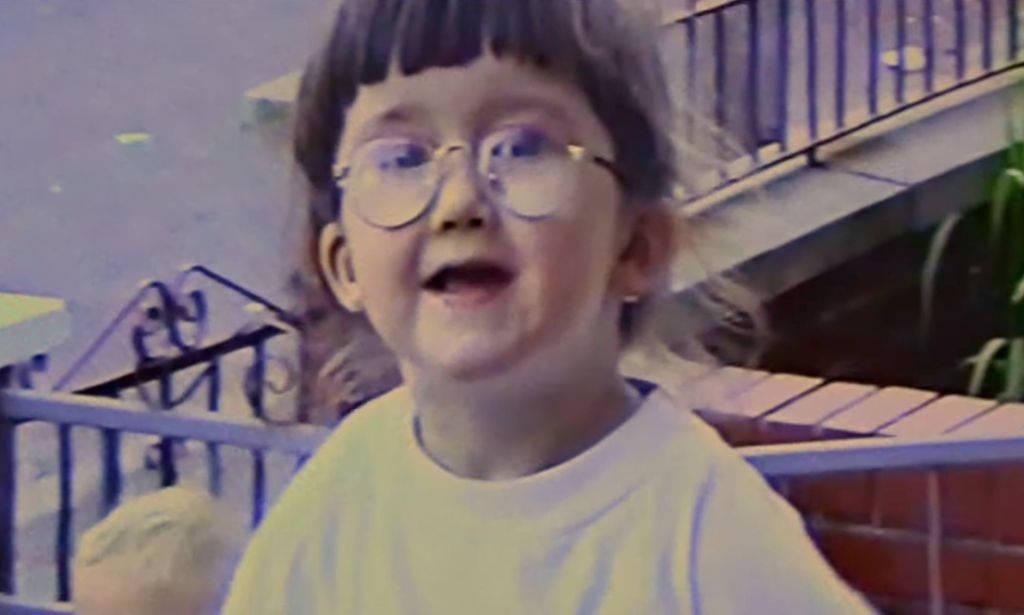 Lyra McKee as a child in Belfast in a still image taken from the documentary Lyra.