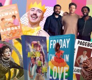 (From left to right) Books: Bisexual men exist, Always The Almost, A Million to One, Friday I'm In Love, Page Boy and The Shadown Cabinet HMRC. Theatre shows: KURIOS, A Little Life and The Great British Bake Off. LGBTQ+ Books and Theatre to watch in 2023.