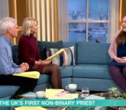 Bingo Alison chats about being non-binary and a priest on This Morning