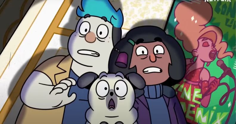 Barney, Pugsley and Nora in Dead End: Paranormal Park