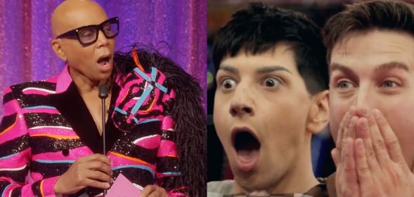 Screenshot from RuPaul's Drag Race season 15 snatch game