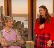 Drew Barrymore and Machine Gun Kelly on The Drew Barrymore Show