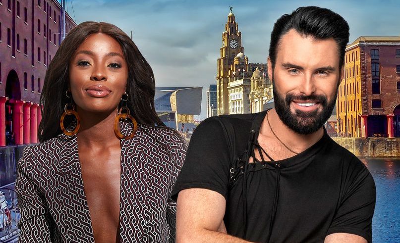 Eurovision Song Contest 2023: Handover and Allocation Draw hosts AJ Odudu (left) and Rylan Clark