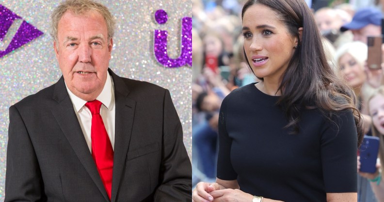 Jeremy Clarkson (L) and Meghan Markle (R). (Getty)