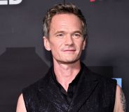 Neil Patrick Harris wearing a black sleeveless top