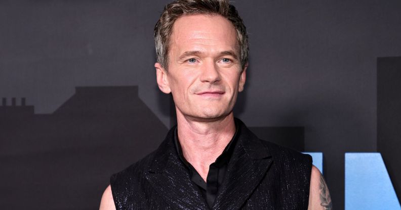 Neil Patrick Harris wearing a black sleeveless top