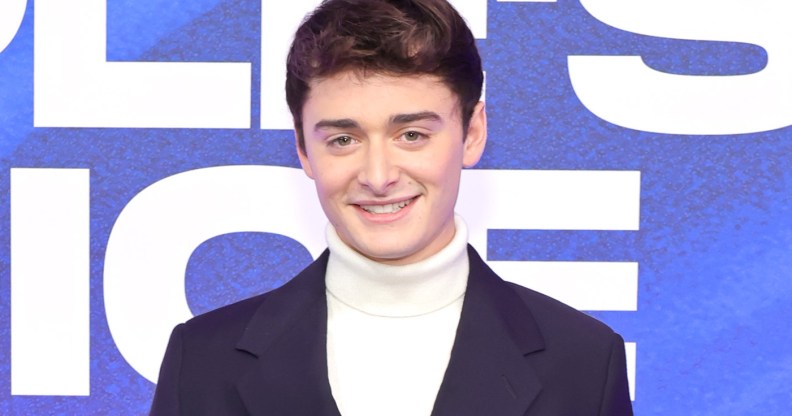 Stranger Things star Noah Schnapp attends the 2022 People's Choice Awards at Barker Hangar on December 06, 2022 in Santa Monica, California