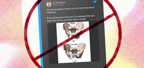 Pelvic bone conspiracy theory tweet