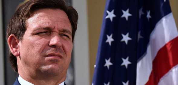 Ron DeSantis with US flag