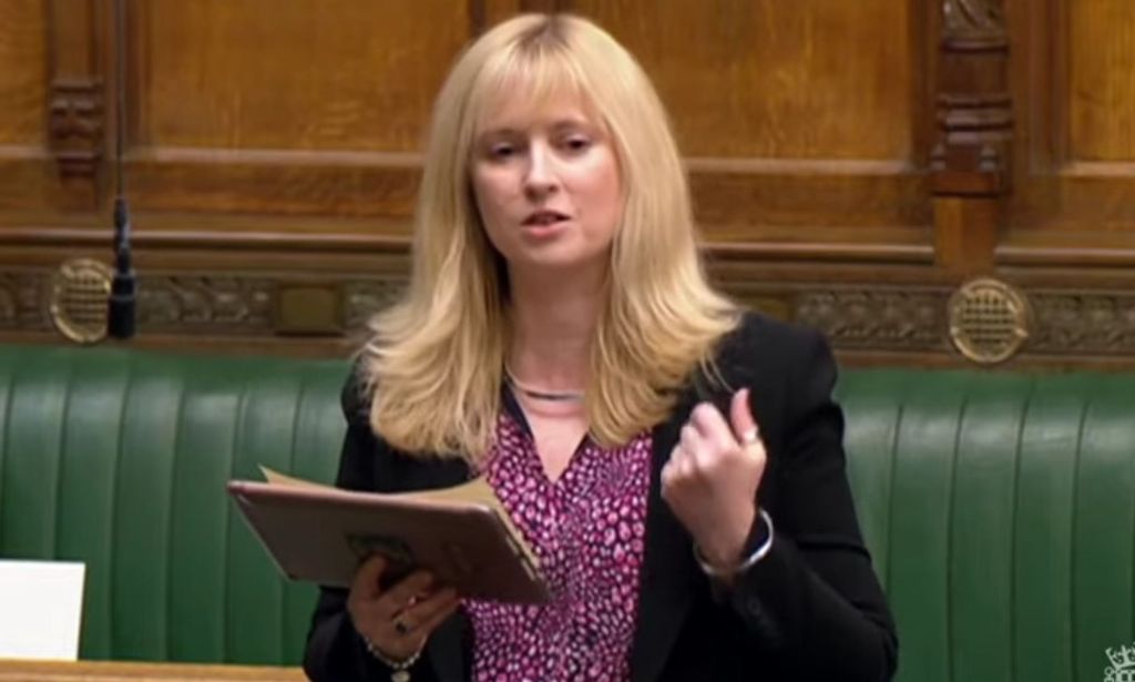 Rosie Duffield speaks in the House of Commons.