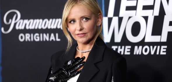 Sarah Michelle Gellar at the Teen Wolf The Movie premiere.