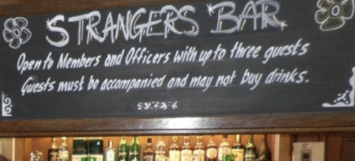 The Stranger’s Bar in the House of Commons 