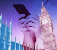 Westminster, Big Ben and a mobile phone
