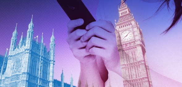 Westminster, Big Ben and a mobile phone