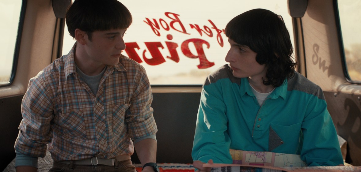 Will Byers (L) and Mike Wheeler (R) in Stranger Things. (Netflix)