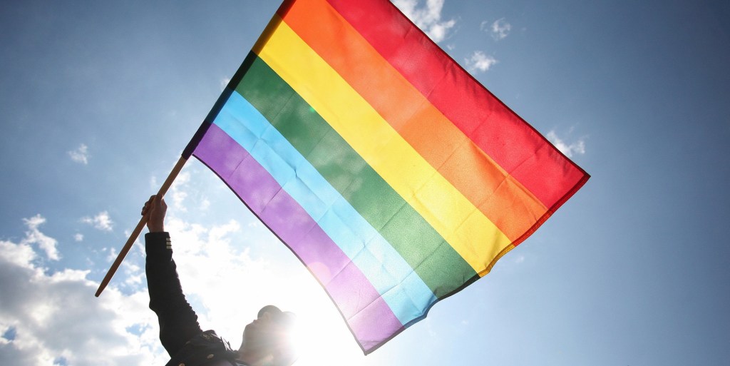 Pride flag in Poland