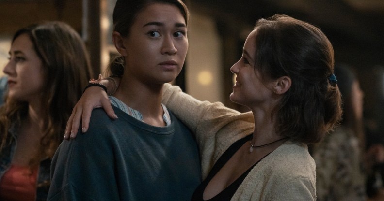 Beatrice (L) and Ava (R) in Warrior Nun as Simon Barry releases deleted scene. (Netflix)