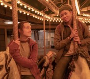 Bella Ramsey as Ellie (L) and Storm Reid as Riley (R) in The Last of Us. (HBO)