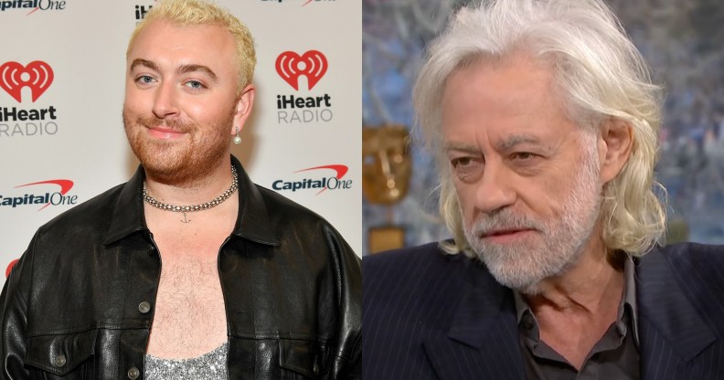 Bob Geldof called out for repeatedly misgendering Sam Smith.