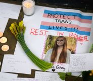 Various postcards dedicated to Brianna Ghey.