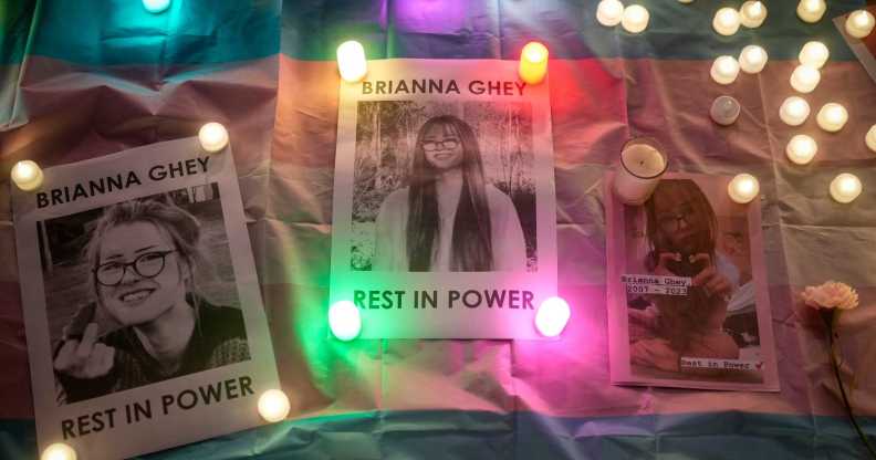 Vigil for Brianna Ghey in Liverpool