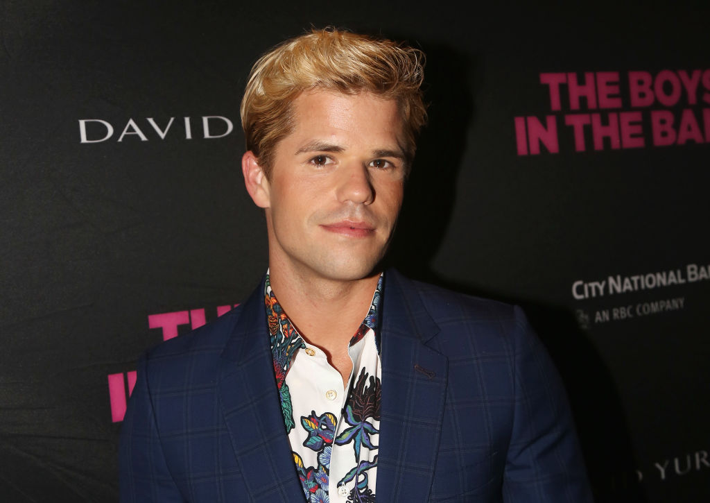 Charlie Carver poses at the opening night 50th year celebration after party for the classic play revival of "The Boys In The Band" on Broadway at Second Floor Party Space at Eventi Hotel on May 30, 2018 in New York City.